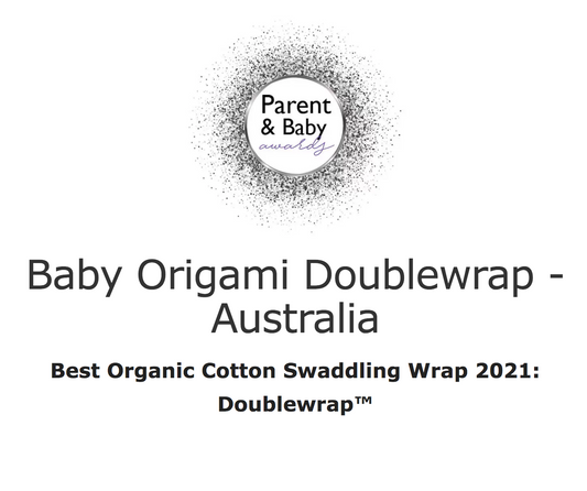 Winner of Lux Life Parent & Baby Awards for "Best Organic Cotton Swaddle Wrap 2021" @_luxlifemag